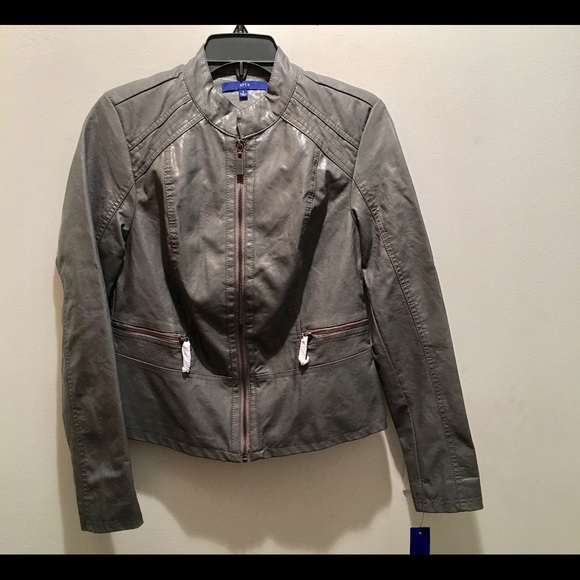 Women's Apt. 9 Faux Leather Moto Jacket - Picture 2 of 7